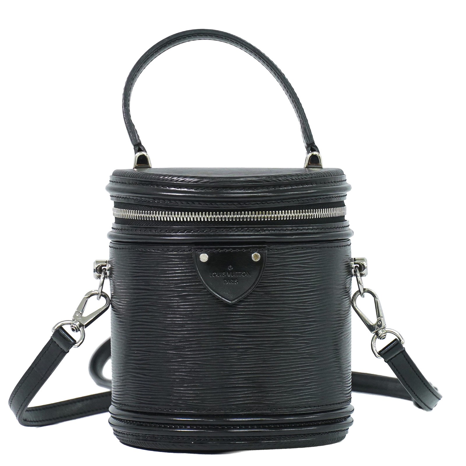 Louis Vuitton Cannes Epi Leather Black Leather Handbag (Pre-Owned)