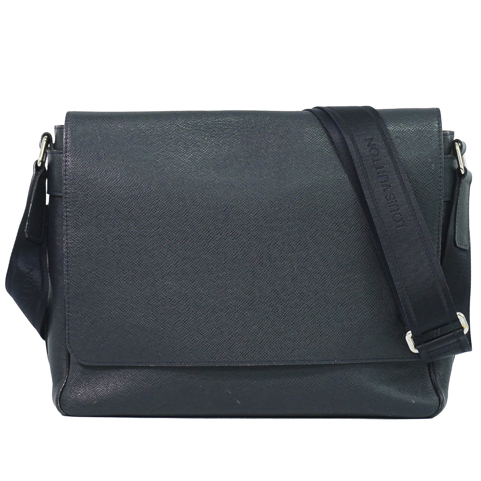 Louis Vuitton Roman Taiga Leather Navy Leather Handbag (Pre-Owned)