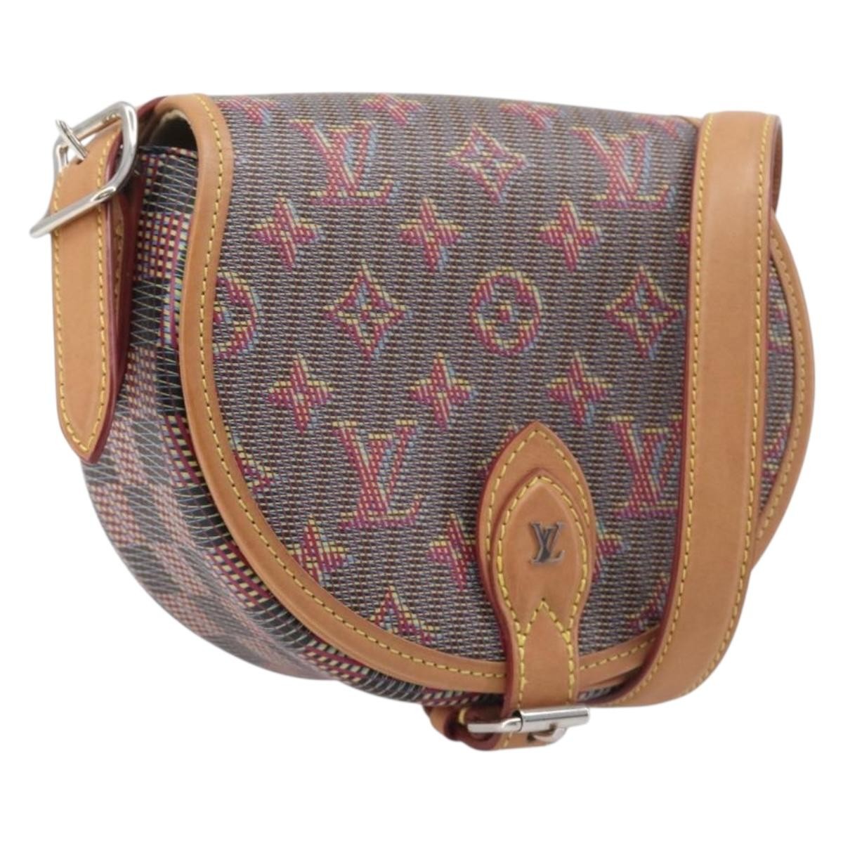 Louis Vuitton Tambourin Nm Damier Monogram Lv Pop Canvas Gray Canvas Handbag (Pre-Owned)
