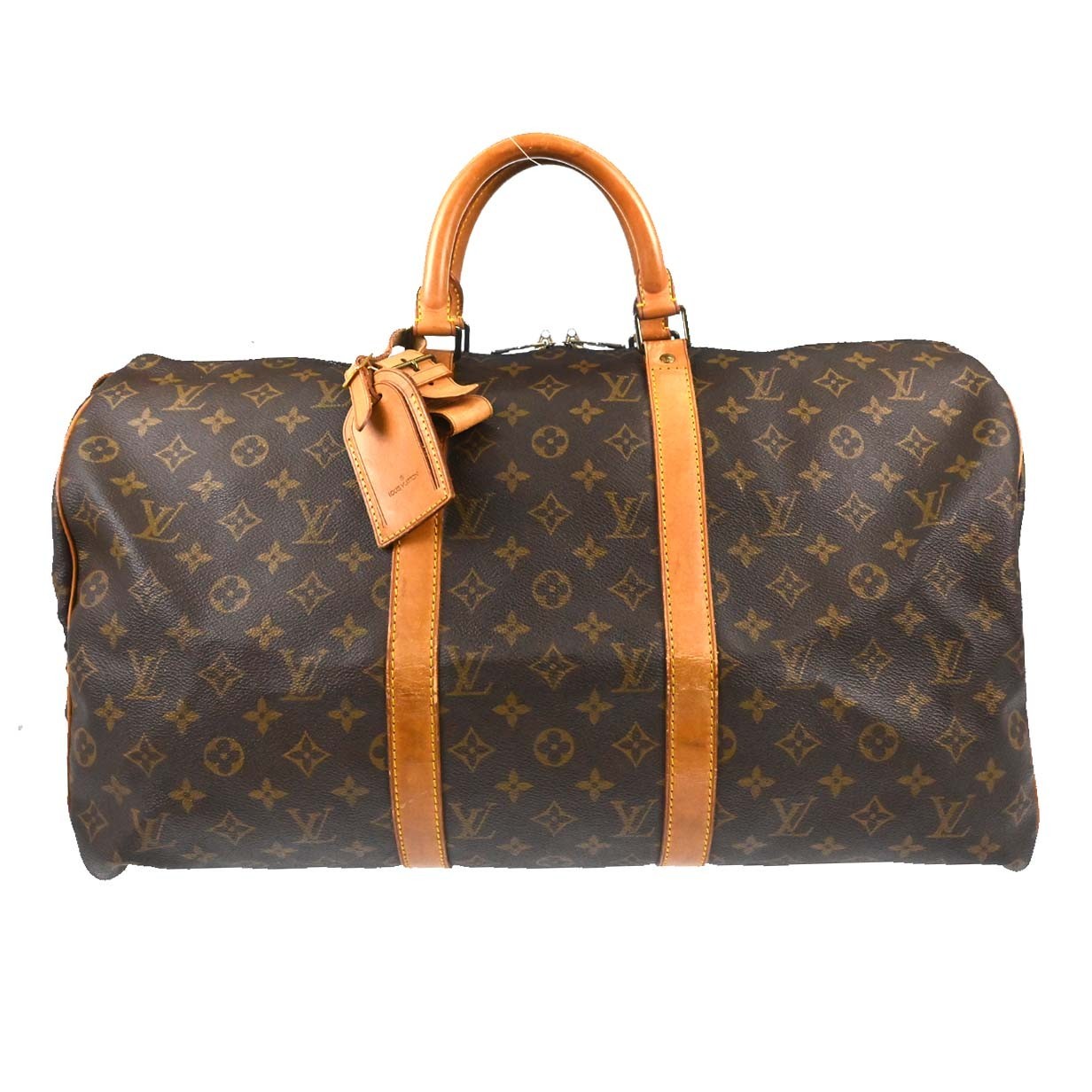 Louis Vuitton Keepall Monogram Canvas Brown Canvas Travel Bag Bag (Pre-Owned)