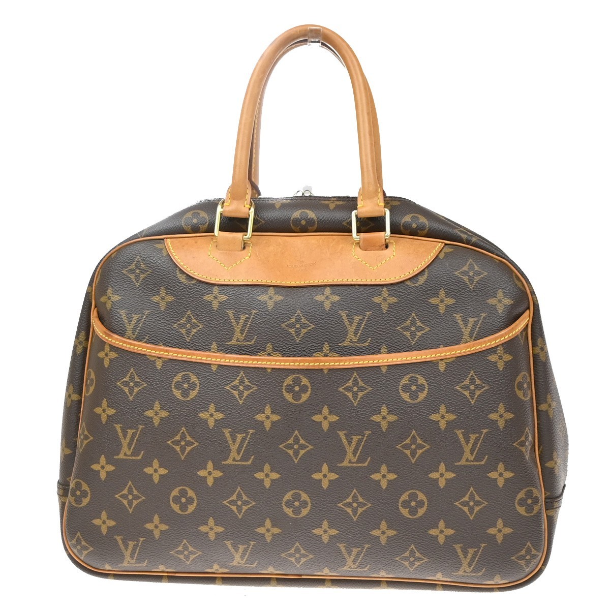 Louis Vuitton Deauville Monogram Canvas Brown Canvas Handbag (Pre-Owned)