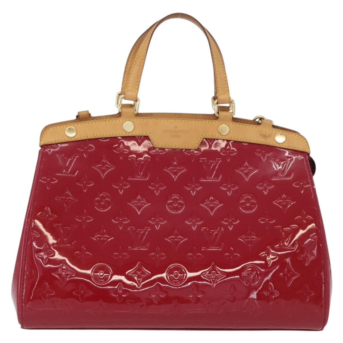Louis Vuitton Blair Monogram Vernis Pink Patent_Leather Handbag (Pre-Owned)