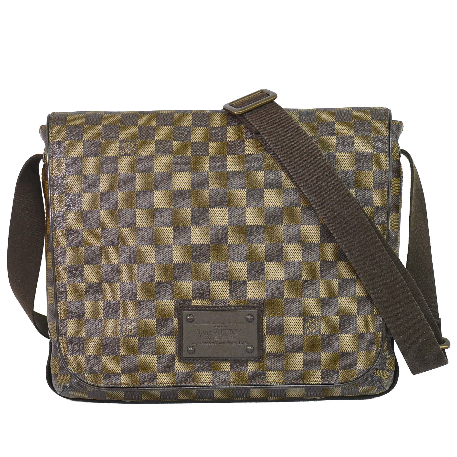 Louis Vuitton Brooklyn Damier Brown Canvas Shoulder Bag Bag (Pre-Owned)