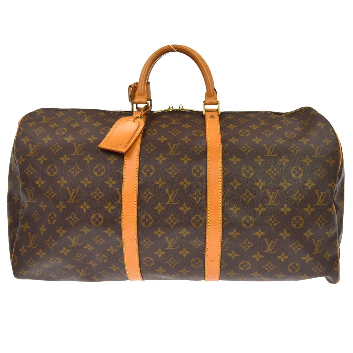 Louis Vuitton Keepall Monogram Canvas Brown Canvas Travel Bag Bag (Pre-Owned)