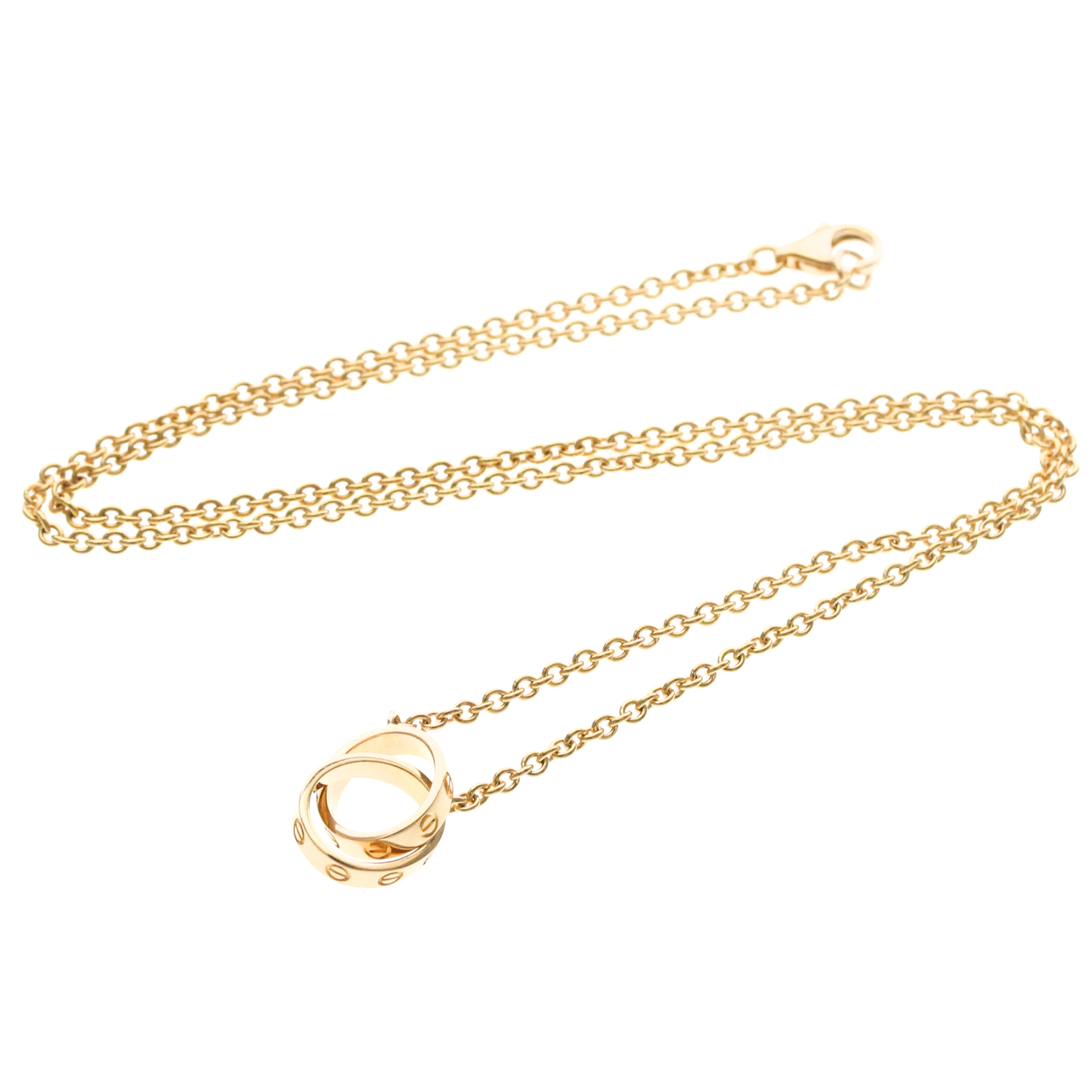 Cartier Baby Love 18K Pink Gold Gold Pink_Gold Necklace Jewelry (Pre-Owned)
